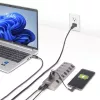 Hub USB-C de 7 puertos autoalimentado StarTech.com con interruptores de encendido/apagado individuales, hub de expansión USB 3.0 5Gbps con fuente de alimentación, hub USB-C a USB-A para sobremesa/portátil, hub USB Type-C con BC 1.2