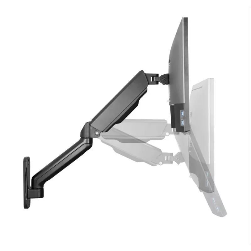 Techly ICA-LCD G112E soporte de pared giratorio con resorte de gas, para 1 pantalla de 17-32 pulgadas (43-81,3 cm), 9 kg