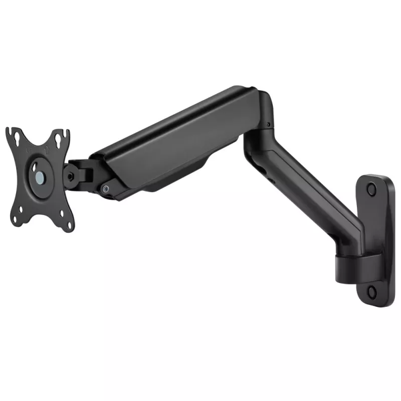Techly ICA-LCD G112E soporte de pared giratorio con resorte de gas, para 1 pantalla de 17-32 pulgadas (43-81,3 cm), 9 kg