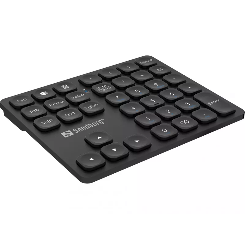 Teclado numérico Sandberg Wireless Numeric Keypad Pro membrana 36 teclas