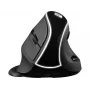 Ratón vertical inalámbrico Sandberg Pro, diestro, diseño vertical, óptico, RF Wireless, 1600 DPI, negro