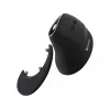 Ratón vertical inalámbrico Sandberg Pro, diestro, diseño vertical, óptico, RF Wireless, 1600 DPI, negro