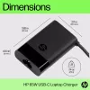 Cargador para portátil HP USB-C 65W, portátil, interior, 90 V, 47 - 63 Hz, 65 W, 5 - 20 V