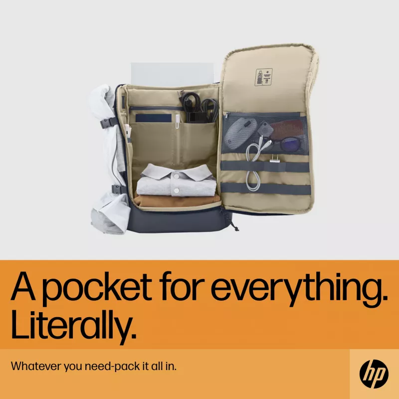 Mochila para portátil HP Travel 25 litros 15.6 Iron gris, mochila, 39,6 cm (15,6