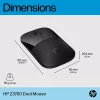 Ratón HP Z3700 Dual negro, ambidiestro, RF inalámbrico, 1600 DPI, negro