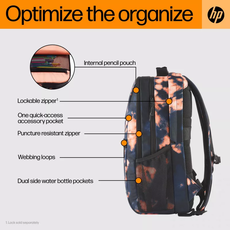 HP 7J592AA Campus XL mochila, 16 pulgadas (40,6 cm), 20 l, 620 g, Marble Stone