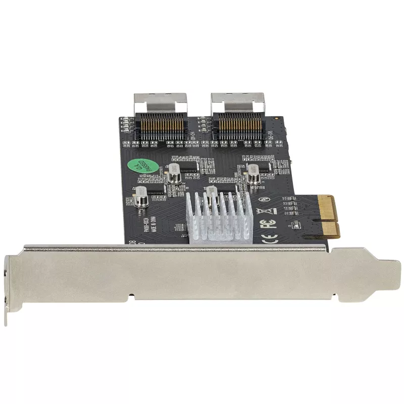 Tarjeta SATA PCIe de 8 puertos StarTech.com – Tarjeta de expansión PCI Express 6 Gbit/s SATA con 4 controladores host – Tarjeta controladora SATA PCIe – PCI-e x4 Gen 2 a SATA III – SATA HDD/SSD