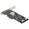 Tarjeta SATA PCIe de 8 puertos StarTech.com – Tarjeta de expansión PCI Express 6 Gbit/s SATA con 4 controladores host – Tarjeta controladora SATA PCIe – PCI-e x4 Gen 2 a SATA III – SATA HDD/SSD