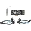 Tarjeta SATA PCIe de 8 puertos StarTech.com – Tarjeta de expansión PCI Express 6 Gbit/s SATA con 4 controladores host – Tarjeta controladora SATA PCIe – PCI-e x4 Gen 2 a SATA III – SATA HDD/SSD