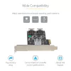 Tarjeta SATA PCIe de 8 puertos StarTech.com – Tarjeta de expansión PCI Express 6 Gbit/s SATA con 4 controladores host – Tarjeta controladora SATA PCIe – PCI-e x4 Gen 2 a SATA III – SATA HDD/SSD