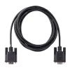 StarTech.com cable serie null modem RS232 de 3 m, cable serie crossover con apantallamiento Al-Mylar, cable de puerto serie COM DB9 hembra a macho, compatible con dispositivos DTE, negro, F/M