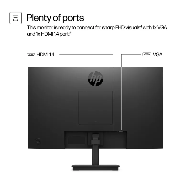 HP Series 3 Pro monitor FHD de 23,8 inch - 324pv, 60,5 cm (23,8 inch), 1920 x 1080 píxeles, Full HD, LCD, 5 ms, negro
