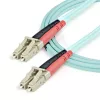 StarTech.com cable de fibra óptica multimodo OM3 LC/UPC a LC/UPC de 1 m (3ft), cable de fibra óptica zipcord full duplex 50/125µm, 100G, baja atenuación de inserción, cable de conexión de fibra óptica LSZH