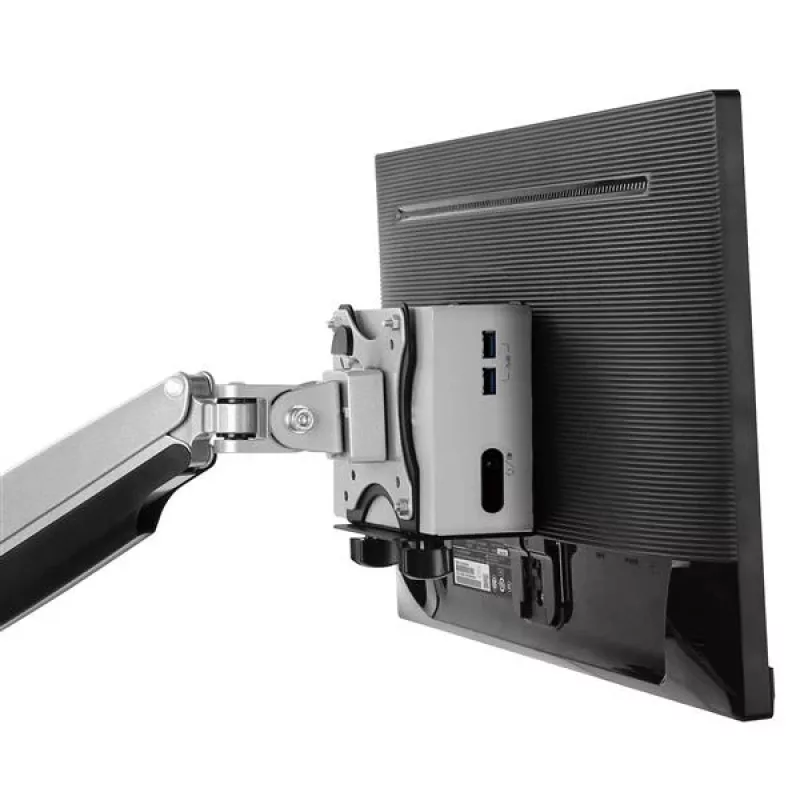StarTech.com ACCSMNT soporte para thin client – soporte de montaje VESA, para Intel NUC / Mac Mini, ordenador de sobremesa pequeño, 5 kg, negro, plástico/acero
