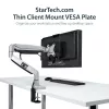 StarTech.com ACCSMNT soporte para thin client – soporte de montaje VESA, para Intel NUC / Mac Mini, ordenador de sobremesa pequeño, 5 kg, negro, plástico/acero