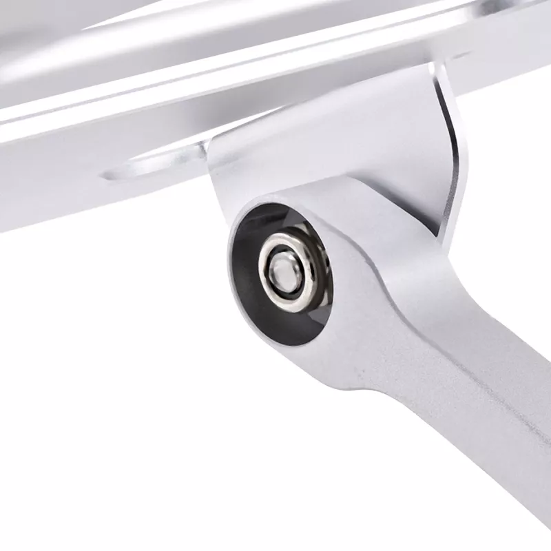 Soporte de portátil para escritorio StarTech.com, soporte ergonómico de altura ajustable, aluminio, portátil, soporta hasta 10 kg, soporte plegable para portátil para escritorio – elevación/soporte de portátil en ángulo