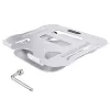 Soporte de portátil para escritorio StarTech.com, soporte ergonómico de altura ajustable, aluminio, portátil, soporta hasta 10 kg, soporte plegable para portátil para escritorio – elevación/soporte de portátil en ángulo