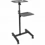 Soporte/carrito móvil para proyector y portátil StarTech.com – soporte robusto y portátil para proyector (2 bandejas, cada una soporta 10 kg) – carrito de altura ajustable para presentaciones con ruedas bloqueables