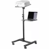 Soporte/carrito móvil para proyector y portátil StarTech.com – soporte robusto y portátil para proyector (2 bandejas, cada una soporta 10 kg) – carrito de altura ajustable para presentaciones con ruedas bloqueables