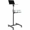 Soporte/carrito móvil para proyector y portátil StarTech.com – soporte robusto y portátil para proyector (2 bandejas, cada una soporta 10 kg) – carrito de altura ajustable para presentaciones con ruedas bloqueables
