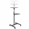 Soporte/carrito móvil para proyector y portátil StarTech.com – soporte robusto y portátil para proyector (2 bandejas, cada una soporta 10 kg) – carrito de altura ajustable para presentaciones con ruedas bloqueables