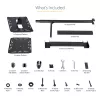 Soporte/carrito móvil para proyector y portátil StarTech.com – soporte robusto y portátil para proyector (2 bandejas, cada una soporta 10 kg) – carrito de altura ajustable para presentaciones con ruedas bloqueables