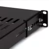 StarTech.com ADJSHELF 1U bandeja ventilada de profundidad ajustable para rack de servidor, 19 pulgadas, 80 kg (175 lb), profundidad de montaje 480–960 mm (19,5–38 pulgadas), 70 cm (27,5 pulgadas) de profundidad, negra