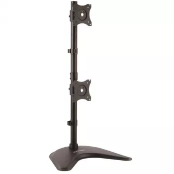 Soporte StarTech.com para doble monitor – Vertical, de pie, 10 kg, 33 cm (13 pulgadas), 68,6 cm (27 pulgadas), 100 x 100 mm, Negro