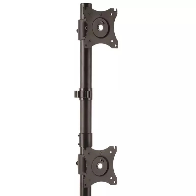 Soporte StarTech.com para doble monitor – Vertical, de pie, 10 kg, 33 cm (13 pulgadas), 68,6 cm (27 pulgadas), 100 x 100 mm, Negro