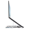 Targus AWU100205GL soporte para portátil con hub USB de 4 puertos, 25,4–39,6 cm (10–15,6 pulgadas), plateado