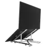 Targus AWU100205GL soporte para portátil con hub USB de 4 puertos, 25,4–39,6 cm (10–15,6 pulgadas), plateado