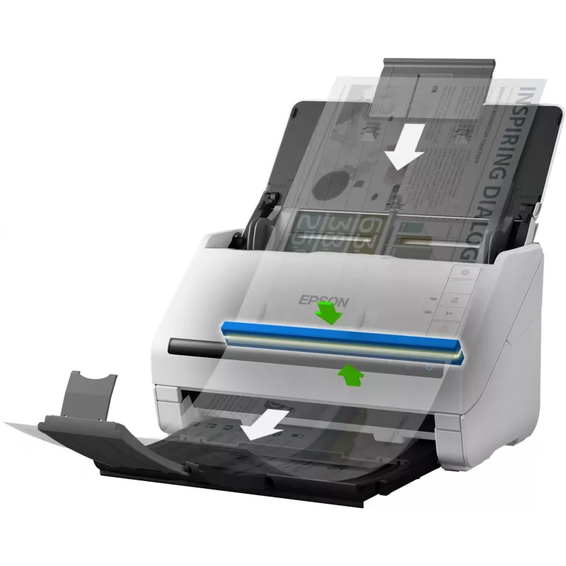 Epson WorkForce DS-530 II Escáner de alimentación automática 600 x 600 DPI A4 Negro, Blanco