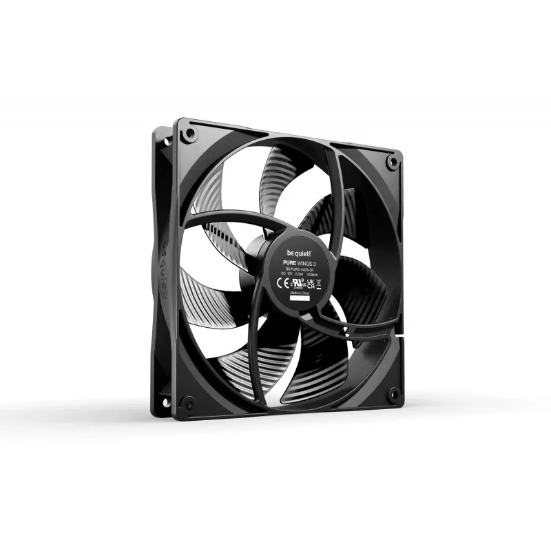 be quiet! Pure Wings 3 Ventilador para caja de PC de 140mm 14 cm Negro 1 unidad