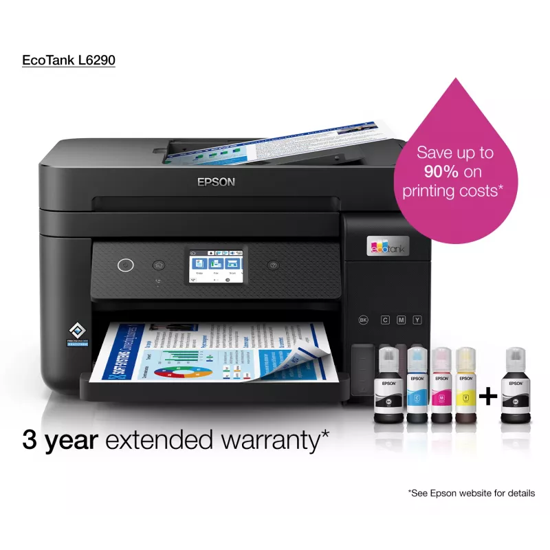 Epson EcoTank L6290 Impresora de inyección de tinta A4 4800 x 1200 DPI 33 ppm Wi-Fi