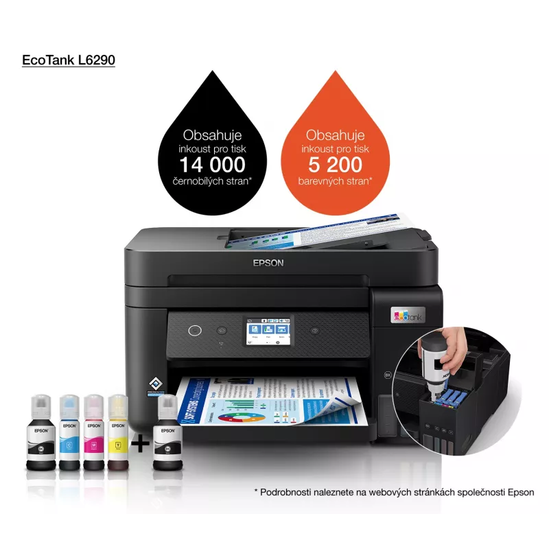 Epson EcoTank L6290 Impresora de inyección de tinta A4 4800 x 1200 DPI 33 ppm Wi-Fi