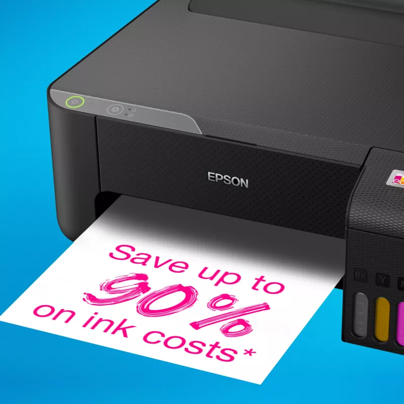 Impresora de inyección de tinta Epson EcoTank L1230 Color, 4 cartuchos, A4, 5760x1440 DPI, Negro