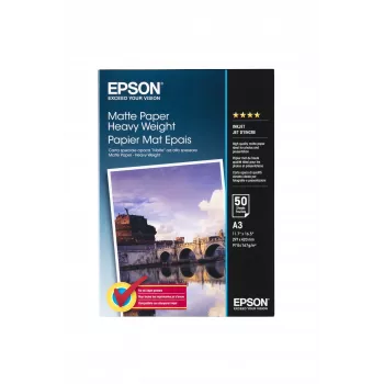 Epson Papel mate Heavy Weight, DIN A3, 167 g/m², 50 hojas