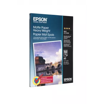 Epson Papel mate Heavy Weight, DIN A3, 167 g/m², 50 hojas
