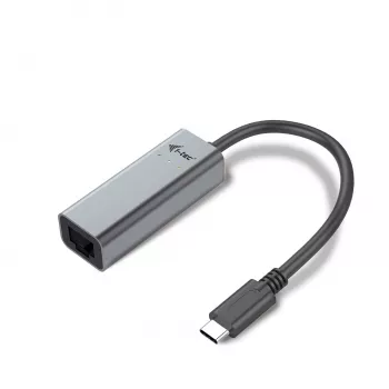 i-tec Adaptador metálico USB-C Gigabit Ethernet, con cable, USB Type-C, Ethernet, 1000 Mbit/s, Gris