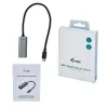i-tec Adaptador metálico USB-C Gigabit Ethernet, con cable, USB Type-C, Ethernet, 1000 Mbit/s, Gris