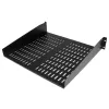 StarTech.com bandeja extraíble 2U para rack de servidores – bandeja cantilever universal ventilada para rack y armario de red de 19 pulgadas – acero de alta resistencia – capacidad de carga 23 kg – bandeja de 16 pulgadas de profundidad, negro