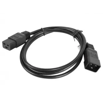 Cable de alimentación Lanberg CA-C19E-10CC-0018-BK negro 1,8 m