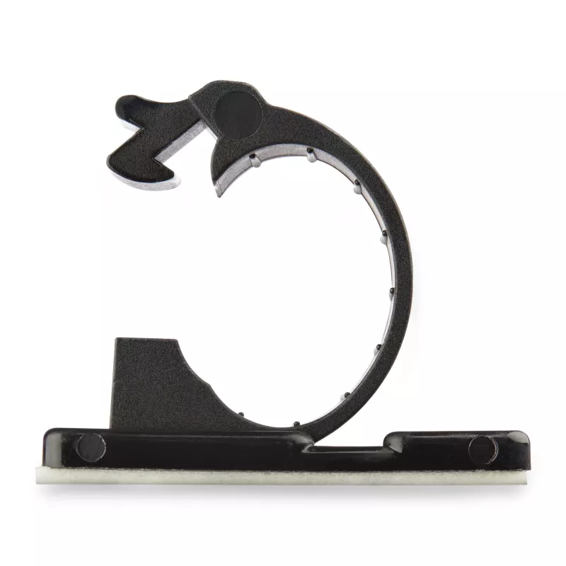 StarTech.com 100 clips autoadhesivos para gestión de cables negro – organizador de cables de red/Ethernet/escritorio de oficina/ordenador – soporte adhesivo para cables – soporte autoadhesivo de nailon UL/94V-2 ignífugo
