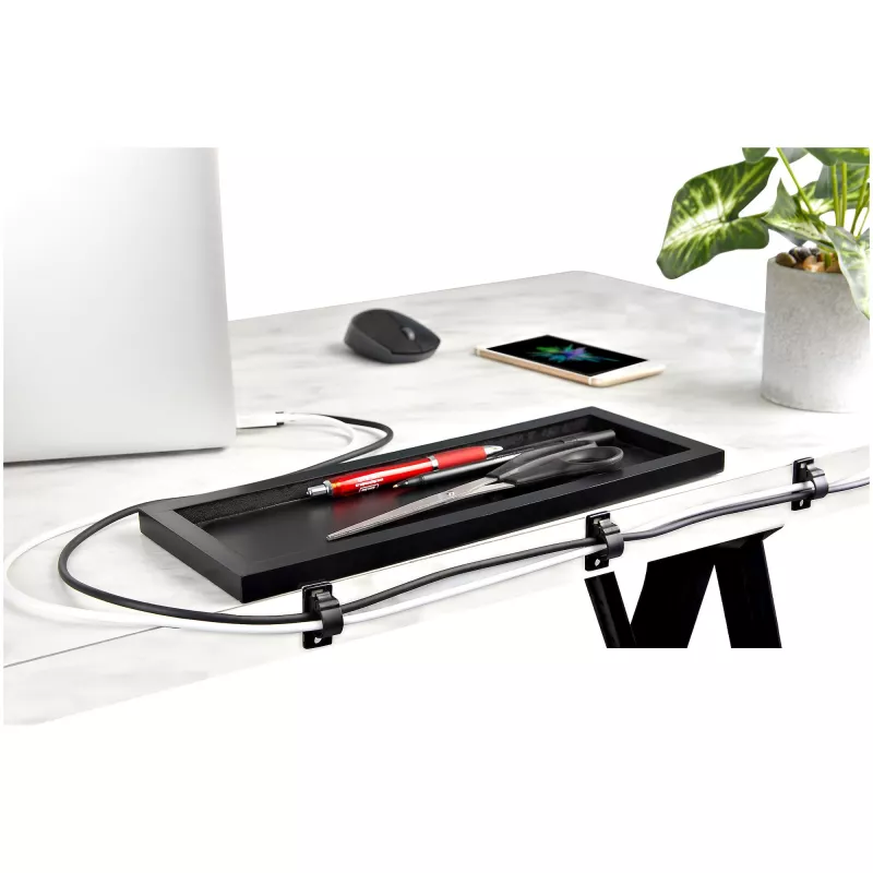 StarTech.com 100 clips autoadhesivos para gestión de cables negro – organizador de cables de red/Ethernet/escritorio de oficina/ordenador – soporte adhesivo para cables – soporte autoadhesivo de nailon UL/94V-2 ignífugo