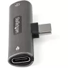 StarTech.com CDP235APDM adaptador de audio y carga USB-C con conector de auriculares/headset TRRS de 3,5 mm y Power Delivery USB-C passthrough de 60 W, para teléfono/tableta/portátil
