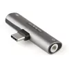 StarTech.com CDP235APDM adaptador de audio y carga USB-C con conector de auriculares/headset TRRS de 3,5 mm y Power Delivery USB-C passthrough de 60 W, para teléfono/tableta/portátil