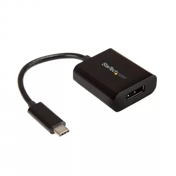 Adaptador USB-C a DisplayPort StarTech.com - 4K 60Hz/8K 30Hz - adaptador dongle USB Type-C a DP 1.4 HBR2 - convertidor de vídeo compacto USB-C (DP Alt Mode) para monitor - compatible con Thunderbolt 3