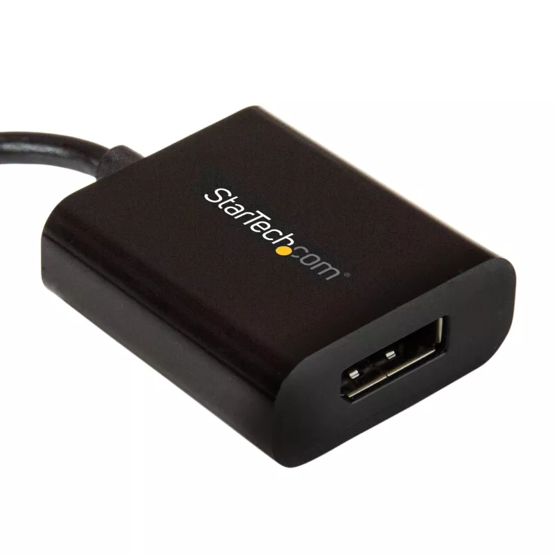 Adaptador USB-C a DisplayPort StarTech.com - 4K 60Hz/8K 30Hz - adaptador dongle USB Type-C a DP 1.4 HBR2 - convertidor de vídeo compacto USB-C (DP Alt Mode) para monitor - compatible con Thunderbolt 3