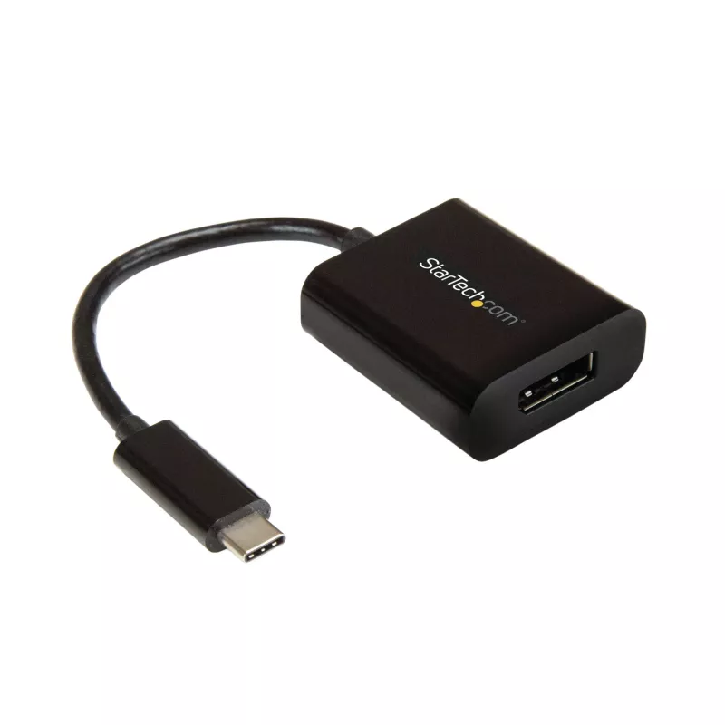 Adaptador USB-C a DisplayPort StarTech.com - 4K 60Hz/8K 30Hz - adaptador dongle USB Type-C a DP 1.4 HBR2 - convertidor de vídeo compacto USB-C (DP Alt Mode) para monitor - compatible con Thunderbolt 3