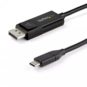 Cable USB-C a DisplayPort 1.4 StarTech.com de 1 m 8K 60 Hz/4K – cable adaptador de vídeo bidireccional DP a USB-C o USB-C a DP reversible – HBR3/HDR/DSC – cable para monitor USB Type-C/Thunderbolt